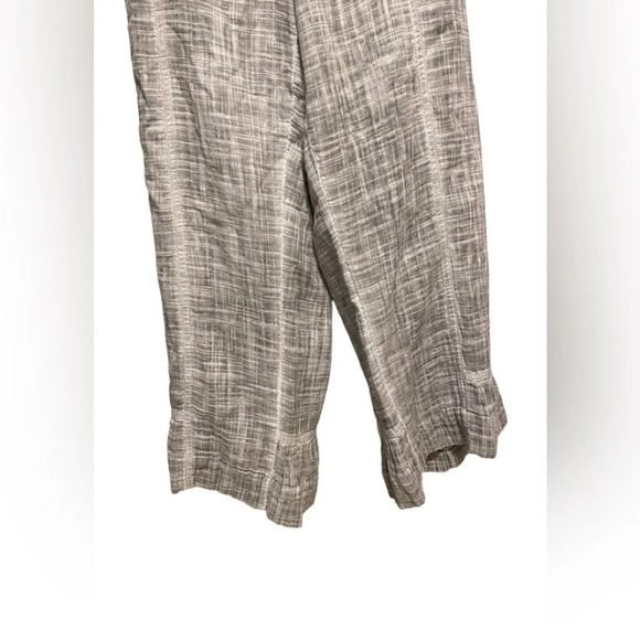 Soft Surroundings Raleigh Pants Cotton Gauze Ruffle Hem Wide Leg - Picture 4 of 12